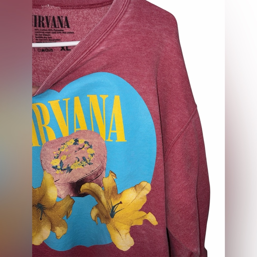 Nirvana "Heart Shaped Box" Crewneck Size XL - Picture 3 of 7